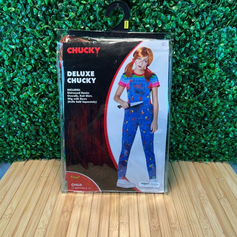 Child's Play Chucky Costume , Kids Chucky Costume Spirti Halloween Size Medium